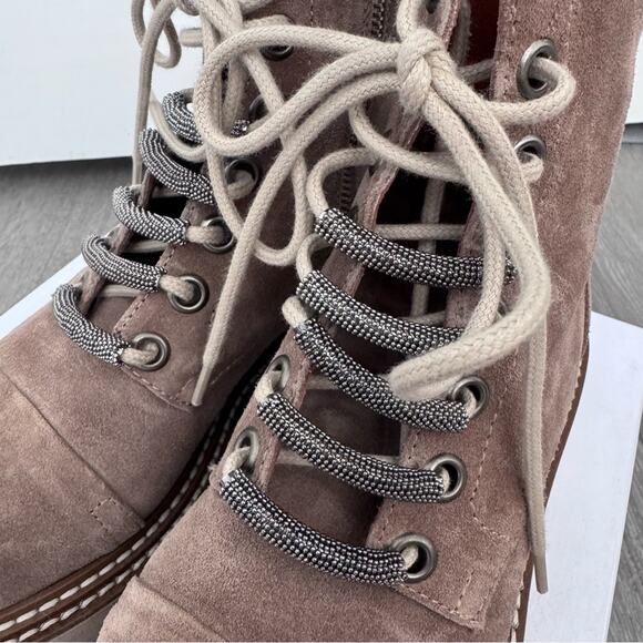 L’Idea by Lori Tan Suede Moto Boots - Picture 4 of 8